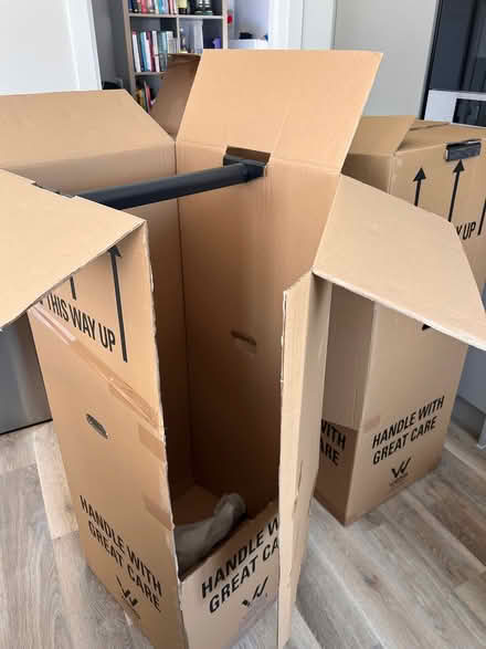 Photo of free Cardboard wardrobe boxes for moving x 2 (Goonhavern TR4) #2