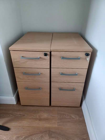 Photo of free 2 x "oak" cabinets (Lanchester DH7) #1