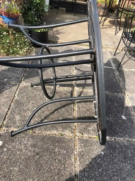Photo of free Metal garden table with mosaic top, needs attention (Fobbing SS17) #2