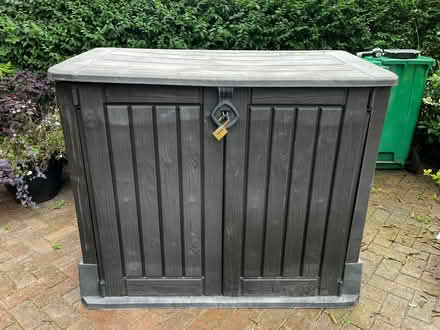 Photo of free Plastic garden storage box (Didsbury M20) #1