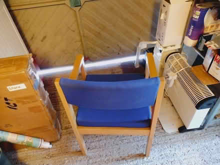 Photo of free Blue armchair (Writhlington) #2