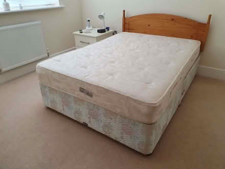Photo of free B28 Hall Green. Double Divan with Mattress. (Moseley B13) #1