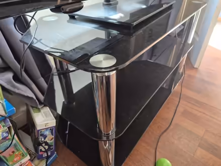 Photo of free Glass TV console (BS32) #3