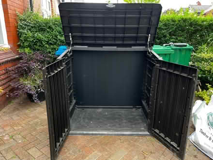 Photo of free Plastic garden storage box (Didsbury M20) #2