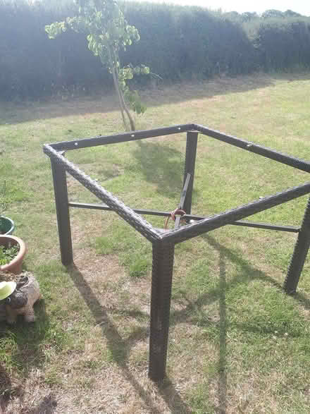 Photo of free Rattan garden table - No top (Aldingbourne PO20) #2