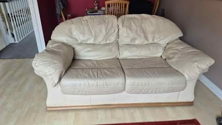 Photo of free Leather settee (Cradley Heath B64) #1
