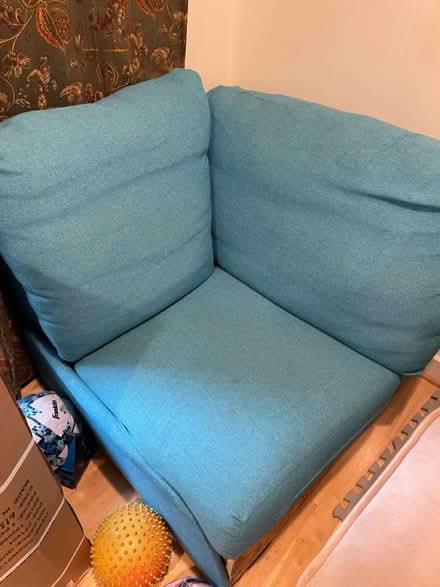 Photo of free Blue Sectional couch, 4+ pieces (Near lake braddock) #1