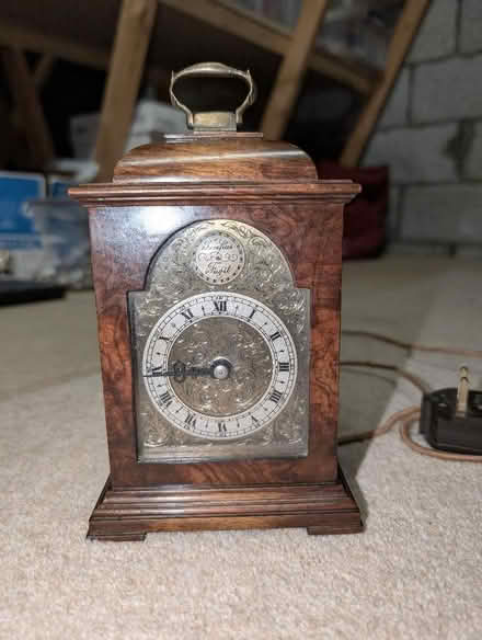 Photo of free Small wooden electric carriage clock (AB22) #2