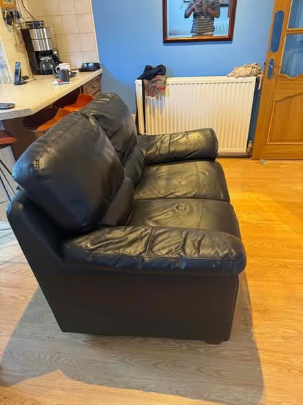 Photo of free 2 Black Seater Leather sofa (M16 0EG) #3