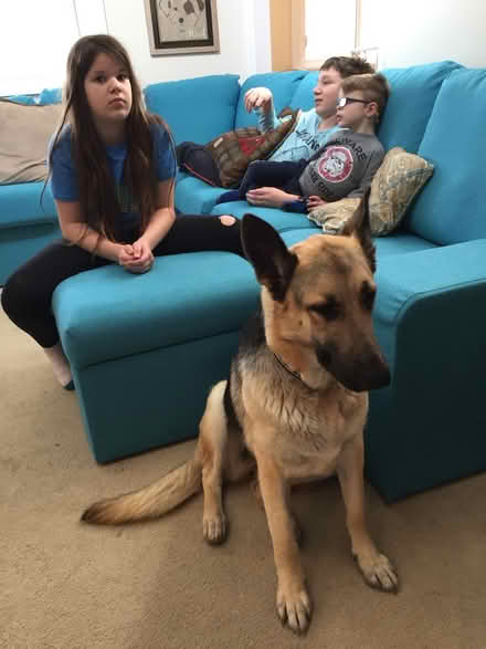 Photo of free Blue Sectional couch, 4+ pieces (Near lake braddock) #3