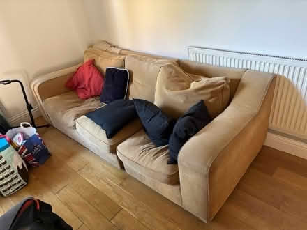 Photo of free 3 person couch / sofa (St Matthewâs Row E2) #1