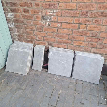Photo of free 30 x 40cm x 40cm grey floor tiles - used, but undamaged (Cherry Orchard SY2) #1