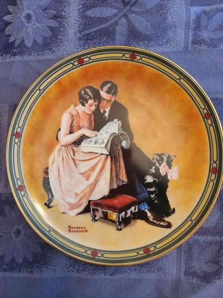 Photo of free Norman Rockwell Collector Plates (Pharmacy & Sheppard) #1