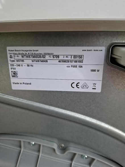 Photo of free Tumble dryer (Westleigh WN7) #2