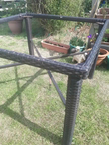 Photo of free Rattan garden table - No top (Aldingbourne PO20) #1