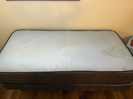 Photo of free Twin mattress, box spring, & frame (Lake & Hiawatha) #3