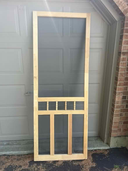 Photo of free 30” x 80” wood screen door (Near Randall and Algonquin Rds) #1