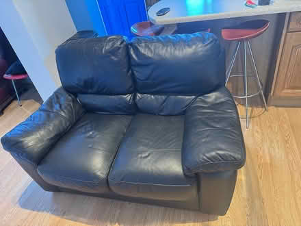 Photo of free 2 Black Seater Leather sofa (M16 0EG) #1