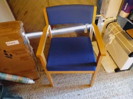 Photo of free Blue armchair (Writhlington) #1