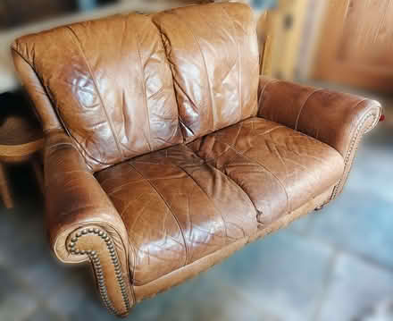 Photo of free Leather sofa (Bascote Locks CV47) #1