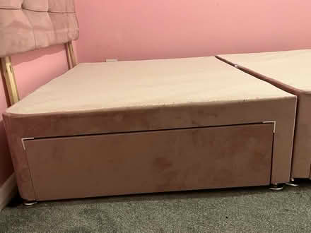 Photo of free Small double divan bed & headboard (Kemsing TN15) #2