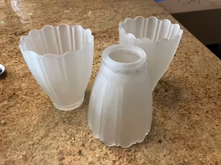 Photo of free 3 glass shades for fan lights (Riverdale (north of Inwood)) #1