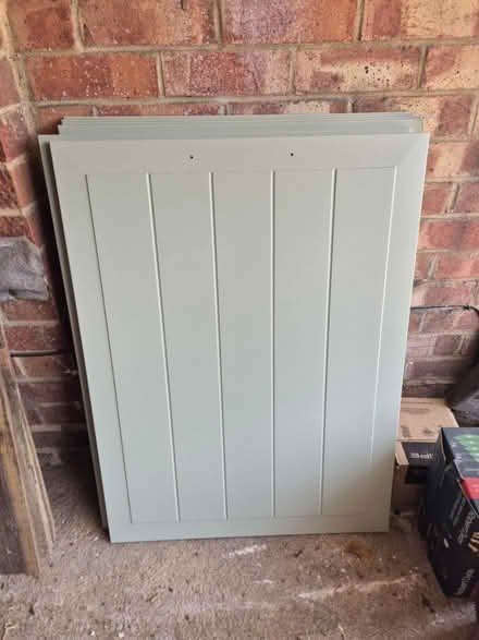 Photo of free IKEA sage green cupboard fronts (Bournemouth BH9) #1