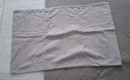 Photo of free 1 x pillow case (grey brushed cotton) (Boughton Monchelsea ME17) #1