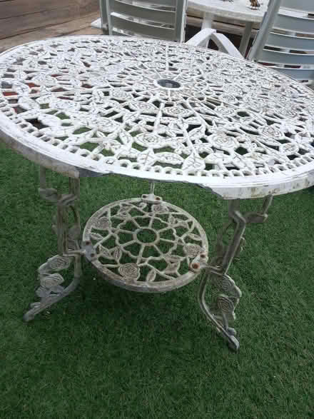 Photo of free Metal Garden table (Oxlease AL10) #2