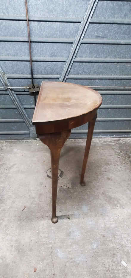 Photo of free Wooden half moon occasional table (Battledown GL52) #2