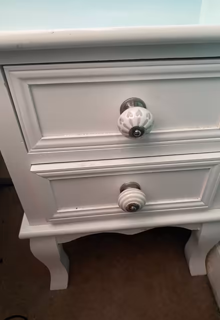 Photo of free 2 white vintage style bedside units (Dunfermline KY12) #1