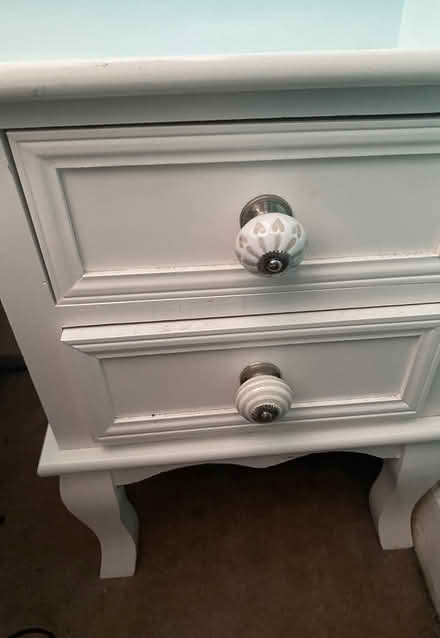 Photo of free 2 white vintage style bedside units (Dunfermline KY12) #1