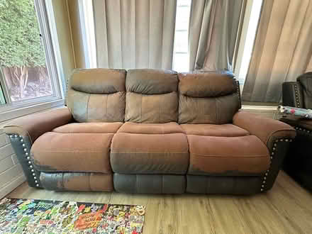 Photo of free electric loveseat and recliner (Spring valley) #4