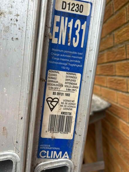 Photo of free Extendable ladder (NN7 little Brington) #2