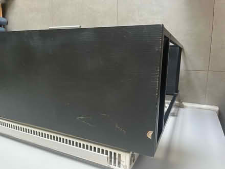 Photo of free Black wooden Console (Brantham CO11) #2