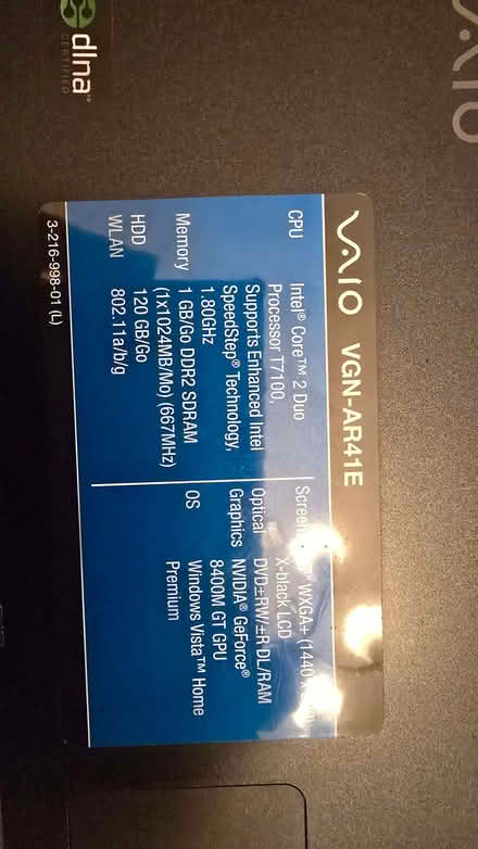 Photo of free Sony viao laptop (Fenwick DN6) #2