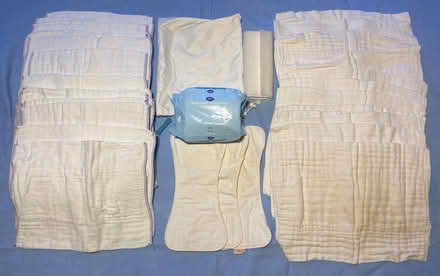 Photo of free Reusable Cloth Nappies Bundle - Flats/Prefolds and Nappy Wra (Hersham KT12) #2