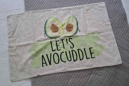 Photo of free 1 x pillow case (avocado print) (Boughton Monchelsea ME17) #1