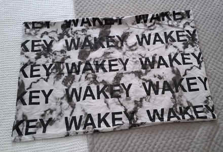 Photo of free 1 x pillow case (grey & black) (Boughton Monchelsea ME17) #1
