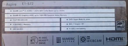 Photo of free Acer Aspire E1-572 Laptop (Upper Parkstone BH14) #4