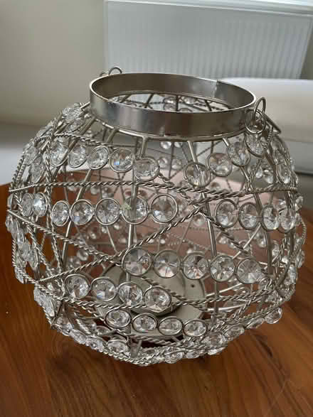 Photo of free Wire and glass decorative candle holder (Thames Ditton KT8) #1