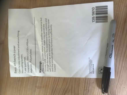 Photo of free Bench cover (Swanley BR8) #2