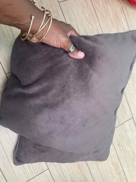 Photo of free 2 brown cushions (Coulsdon) #2