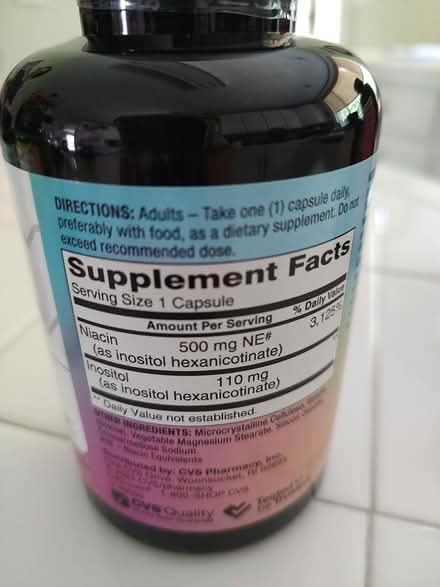 Photo of free New bottle Niacin (Odenton) #2