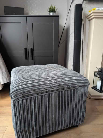 Photo of free Grey foot stool (Wallasey CH45) #1