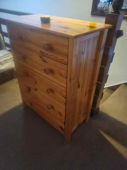 Photo of free Pine chest of drawers. Collect Sunday afternoon. (Pitstone LU7) #2