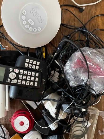 Photo of free Electrical leads clock phone etc (AL3) #1
