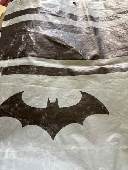 Photo of free Clean faded Batman shower curtain (Sunnyvale near Fremont H.S.) #1