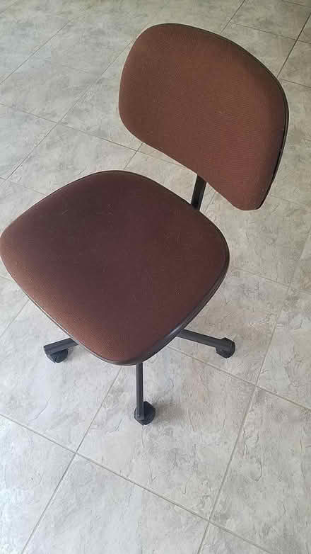 Photo of free Small Brown Desk Swivel Chair (Dunkirk, MD) #1