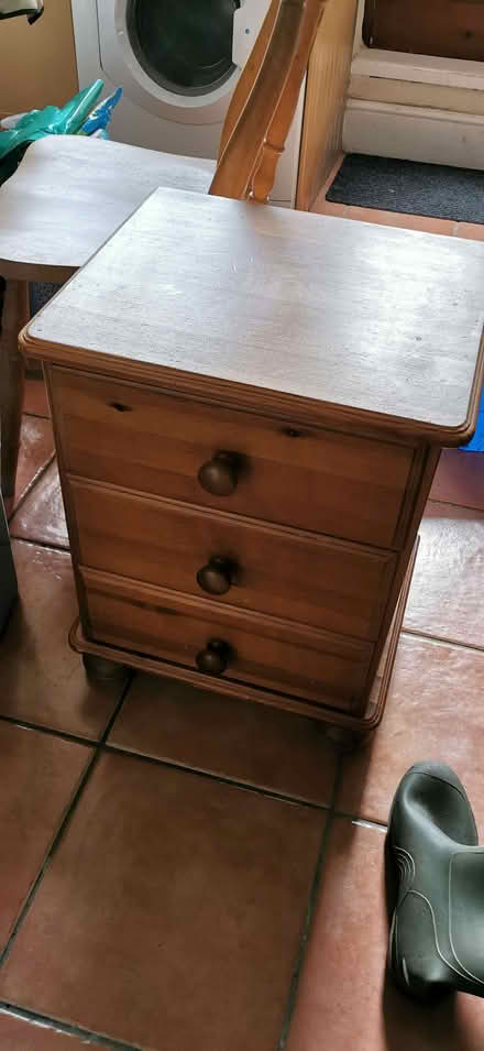 Photo of free Bedside Cabinet - 3 Drawer (Copsewood CV3) #1